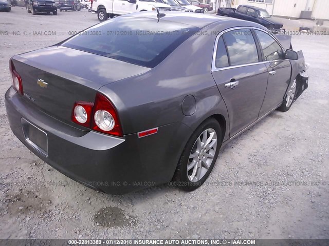 1G1ZE5E19BF240101 - 2011 CHEVROLET MALIBU LTZ 棕色 照片 4