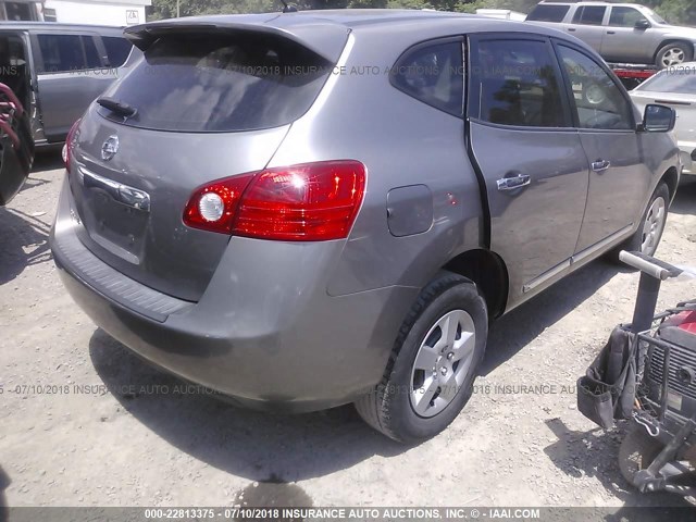 JN8AS5MTXBW170838 - 2011 NISSAN ROGUE S/SV/KROM SILVER photo 4