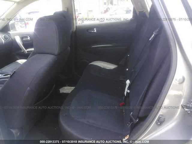 JN8AS5MTXBW170838 - 2011 NISSAN ROGUE S/SV/KROM SILVER photo 8