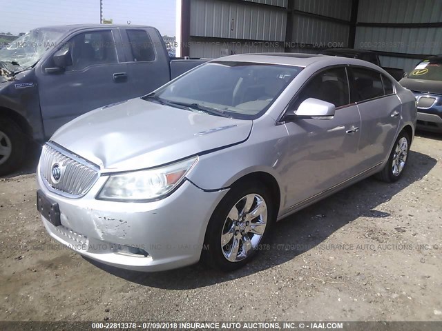 1G4GC5EC0BF110175 - 2011 BUICK LACROSSE CXL SILVER photo 2