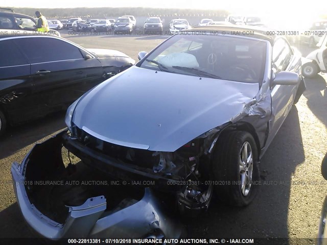 4T1FA38P97U120730 - 2007 TOYOTA CAMRY SOLARA SE/SLE Light Blue photo 2