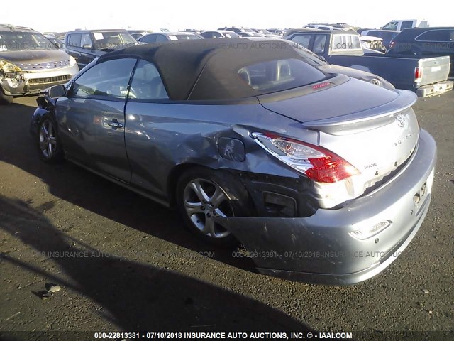 4T1FA38P97U120730 - 2007 TOYOTA CAMRY SOLARA SE/SLE Light Blue photo 3