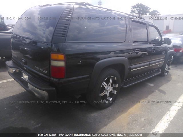 3GNEC16T41G231699 - 2001 CHEVROLET SUBURBAN C1500 BLACK photo 4