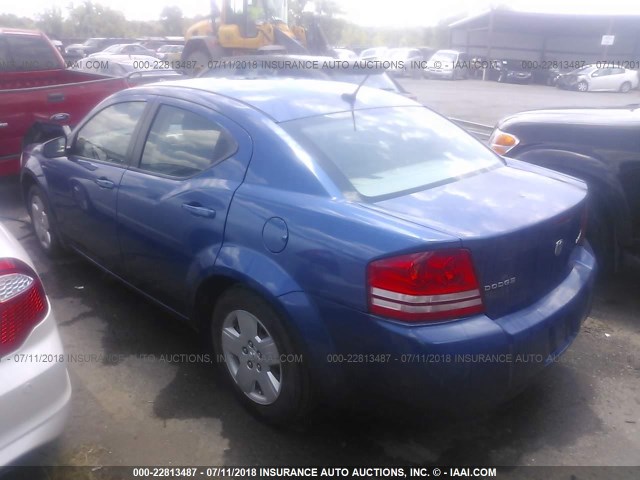 1B3LC46B79N541861 - 2009 DODGE AVENGER SE/SXT BLUE photo 3