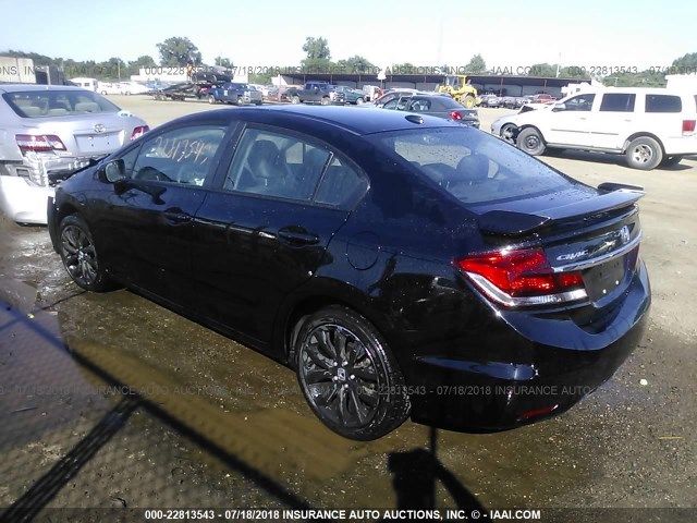 19XFB2F90FE047969 - 2015 HONDA CIVIC EXL 黑色 照片 3