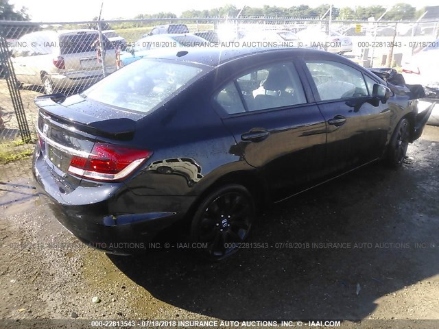 19XFB2F90FE047969 - 2015 HONDA CIVIC EXL 黑色 照片 4