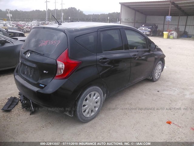 3N1CE2CP7FL430934 - 2015 NISSAN VERSA NOTE S/S PLUS/SV/SL/SR BLACK photo 4