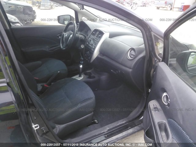 3N1CE2CP7FL430934 - 2015 NISSAN VERSA NOTE S/S PLUS/SV/SL/SR BLACK photo 5