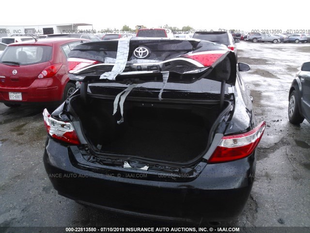 4T1BF1FK8FU986753 - 2015 TOYOTA CAMRY LE/XLE/SE/XSE BLACK photo 6