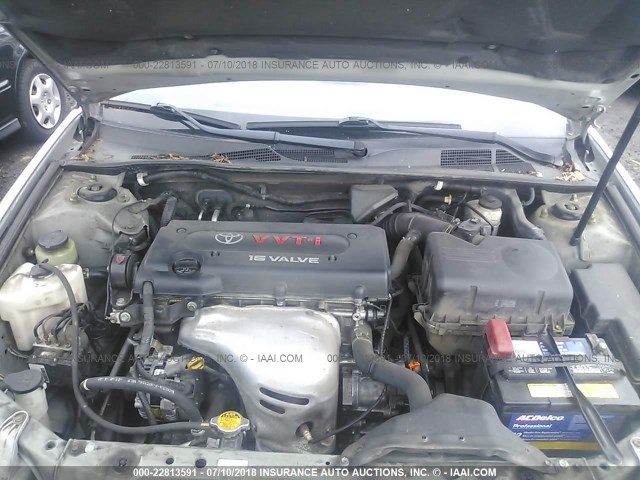 4T1BE30K35U074179 - 2005 TOYOTA CAMRY LE/XLE/SE 银色 照片 10