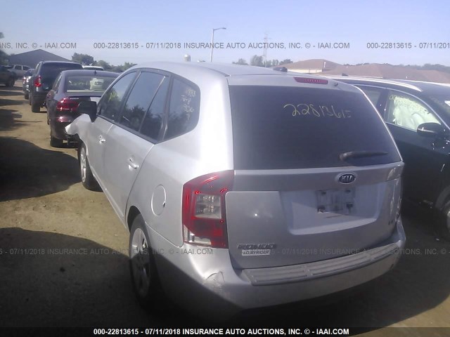 KNAFG528897273274 - 2009 KIA RONDO LX/EX SILVER photo 3