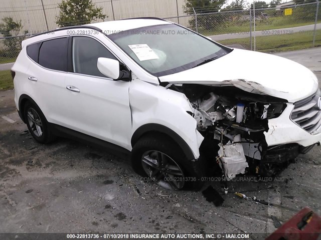 5XYZU3LB6HG400547 - 2017 HYUNDAI SANTA FE SPORT  WHITE photo 1