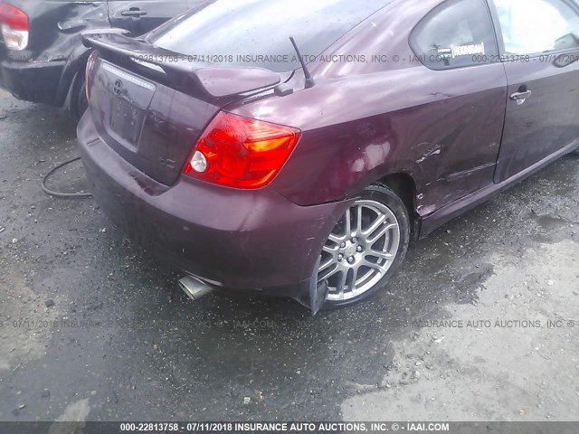 JTKDE167650003501 - 2005 TOYOTA SCION TC 红色 照片 6
