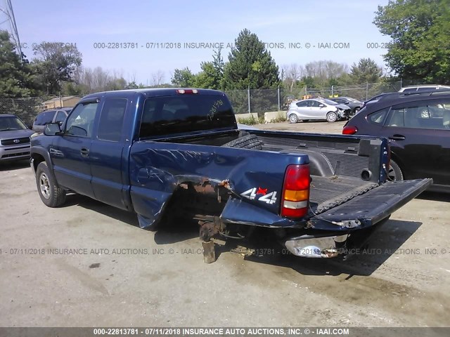 1GTEK19V01E113925 - 2001 GMC NEW SIERRA K1500 BLUE photo 3