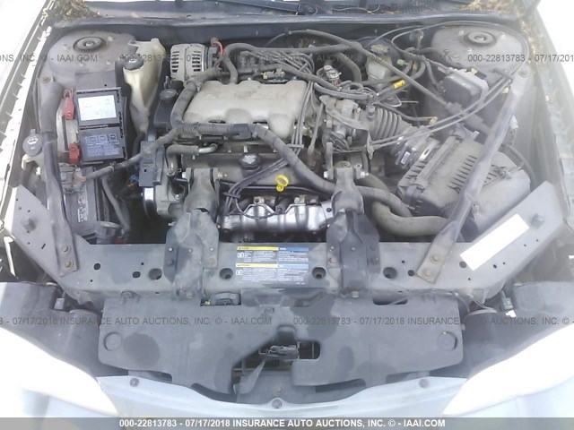 2G1WW12E859137975 - 2005 CHEVROLET MONTE CARLO LS ნაცრისფერი ფოტო 10