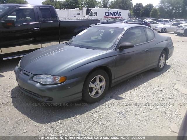 2G1WW12E859137975 - 2005 CHEVROLET MONTE CARLO LS ნაცრისფერი ფოტო 2