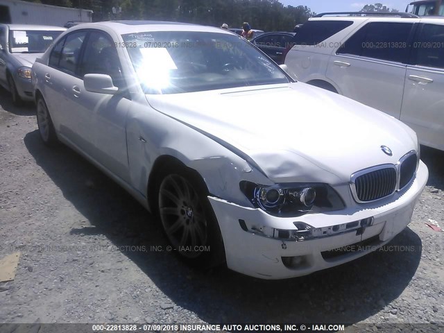 WBAHL83506DT03553 - 2006 BMW 750 I WHITE photo 1
