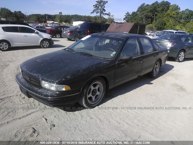1G1BL52P8SR125374 - 1995 CHEVROLET CAPRICE / IMPALA CLASSIC/SS BLACK photo 2