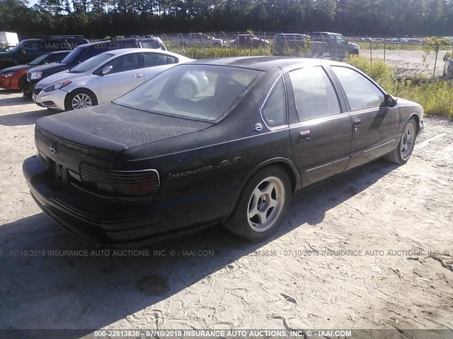 1G1BL52P8SR125374 - 1995 CHEVROLET CAPRICE / IMPALA CLASSIC/SS BLACK photo 4