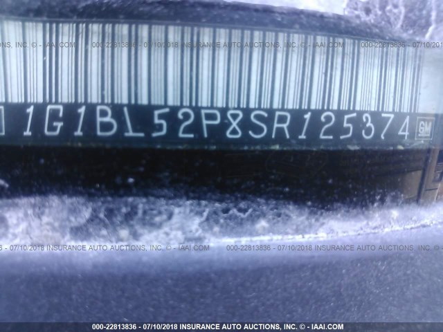 1G1BL52P8SR125374 - 1995 CHEVROLET CAPRICE / IMPALA CLASSIC/SS BLACK photo 9