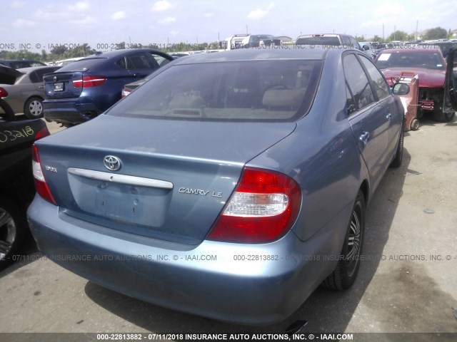 4T1BE32K44U818674 - 2004 TOYOTA CAMRY LE/XLE/SE 蓝色 照片 4