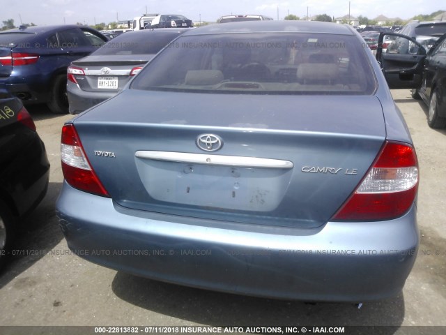 4T1BE32K44U818674 - 2004 TOYOTA CAMRY LE/XLE/SE 蓝色 照片 6