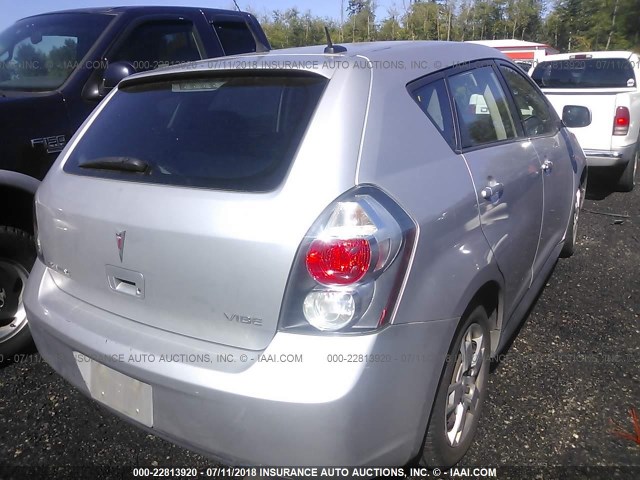 5Y2SP67059Z426837 - 2009 PONTIAC VIBE SILVER photo 4