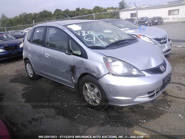 JHMGE8H38DC014213 - 2013 HONDA FIT SILVER photo 1