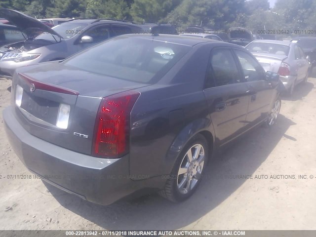 1G6DP577170162486 - 2007 CADILLAC CTS HI FEATURE V6 GRAY photo 4