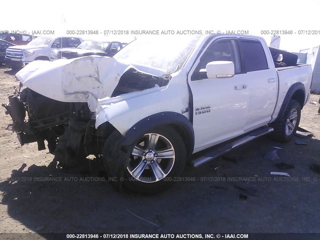 1C6RR7MT3ES183522 - 2014 RAM 1500 SPORT WHITE photo 2