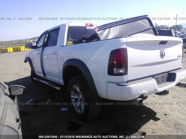 1C6RR7MT3ES183522 - 2014 RAM 1500 SPORT WHITE photo 3