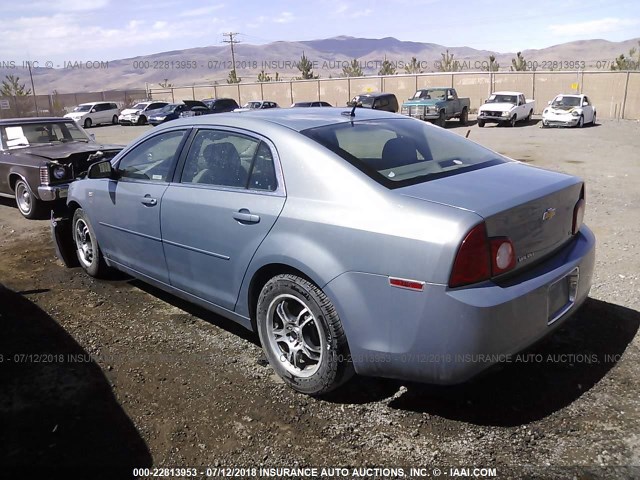 1G1ZG57B584296735 - 2008 CHEVROLET MALIBU LS BLUE photo 3