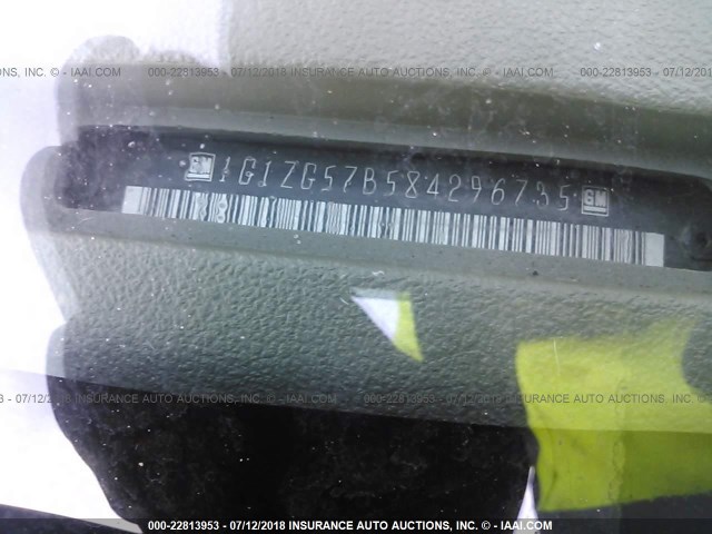 1G1ZG57B584296735 - 2008 CHEVROLET MALIBU LS BLUE photo 9