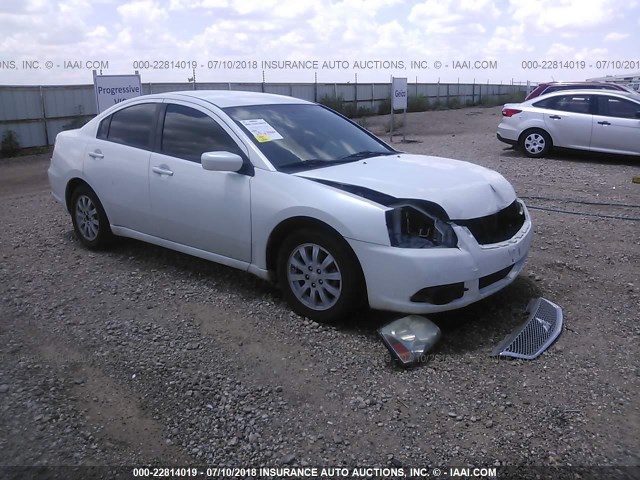 4A32B2FF8CE019281 - 2012 MITSUBISHI GALANT FE WHITE photo 1