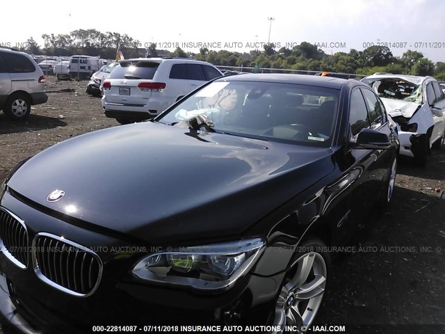 WBAYB6C54ED224621 - 2014 BMW 750 XI BLACK photo 2