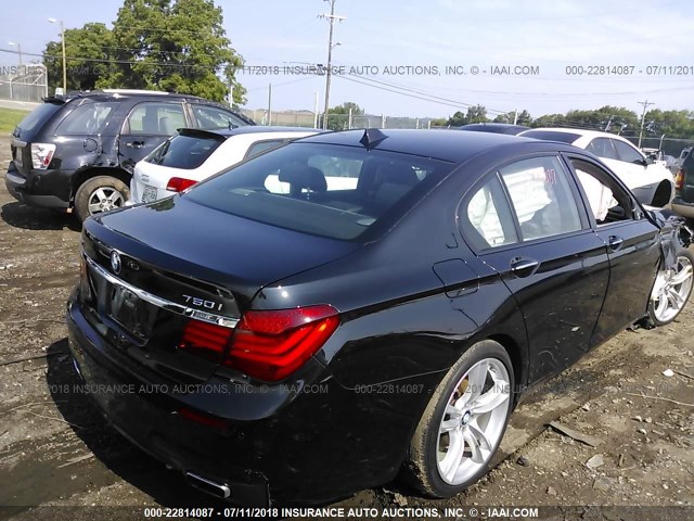 WBAYB6C54ED224621 - 2014 BMW 750 XI BLACK photo 4