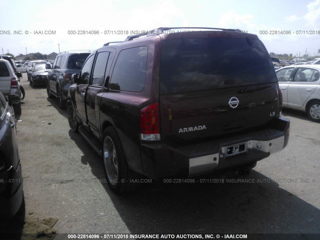 5N1AA08A96N701013 - 2006 NISSAN ARMADA SE/LE RED photo 3