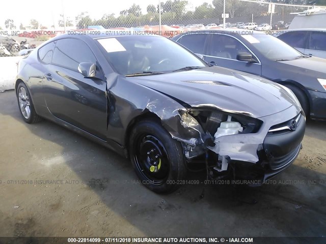 KMHHU6KJ6DU084402 - 2013 HYUNDAI GENESIS COUPE 3.8L GRAY photo 1