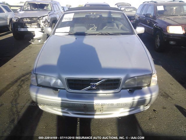 YV1NC53D41J020220 - 2001 VOLVO C70 TURBO SILVER photo 6