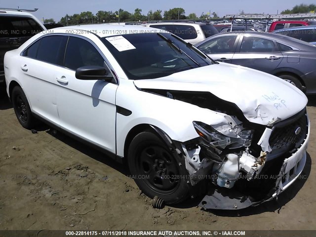 1FAHP2MKXDG227141 - 2013 FORD TAURUS POLICE INTERCEPTOR WHITE photo 1