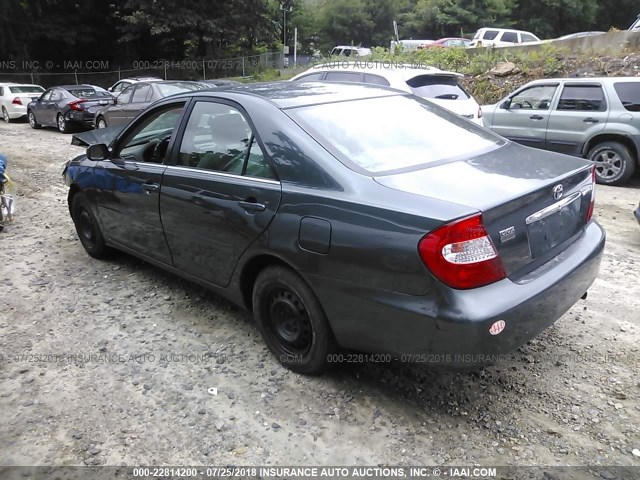 4T1BE32KX3U783623 - 2003 TOYOTA CAMRY LE/XLE/SE 绿色 照片 3
