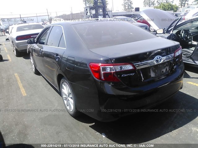 4T1BD1FK2EU098214 - 2014 TOYOTA CAMRY HYBRID/LE/XLE 黑色 照片 3
