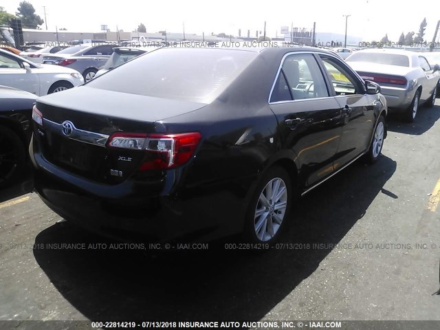 4T1BD1FK2EU098214 - 2014 TOYOTA CAMRY HYBRID/LE/XLE 黑色 照片 4