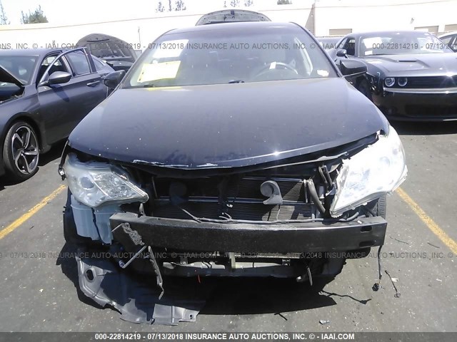 4T1BD1FK2EU098214 - 2014 TOYOTA CAMRY HYBRID/LE/XLE BLACK photo 6