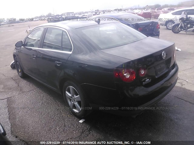 3VWRM71K68M079605 - 2008 VOLKSWAGEN JETTA SE/SEL BLACK photo 3