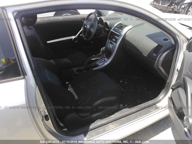 JTKDE177150057867 - 2005 TOYOTA SCION TC 银色 照片 5