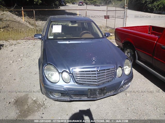 WDBUF56X77B094411 - 2007 MERCEDES-BENZ E 350 BLUE photo 6