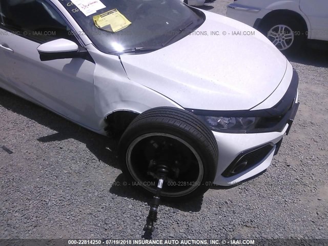 2HGFC3A58JH750662 - 2018 HONDA CIVIC SI WHITE photo 6