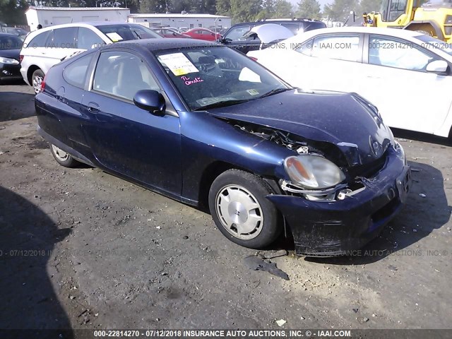 JHMZE147X4T000452 - 2004 HONDA INSIGHT BLUE photo 1