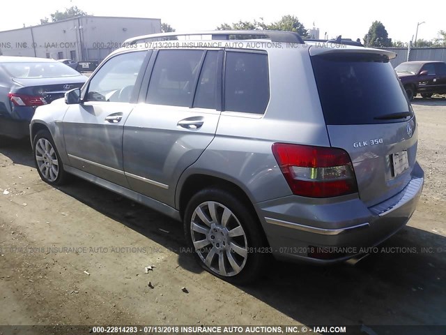 WDCGG8HB7BF578654 - 2011 MERCEDES-BENZ GLK 350 4MATIC GRAY photo 3